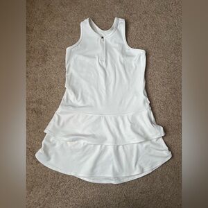Athleta Girl Athletic Top, Peplum Size Medium 8-10, White